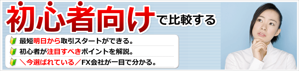 初心者向けで比較