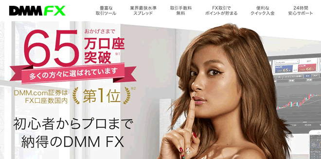 DMM FX LPのキャプチャ